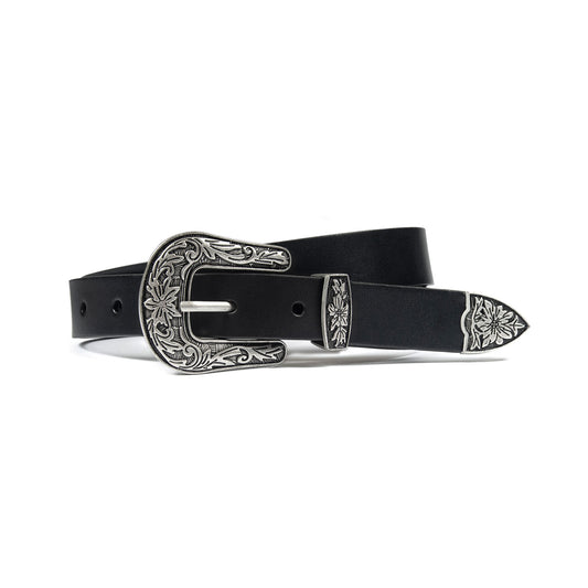 Women's Freddie Belt - Black Leather