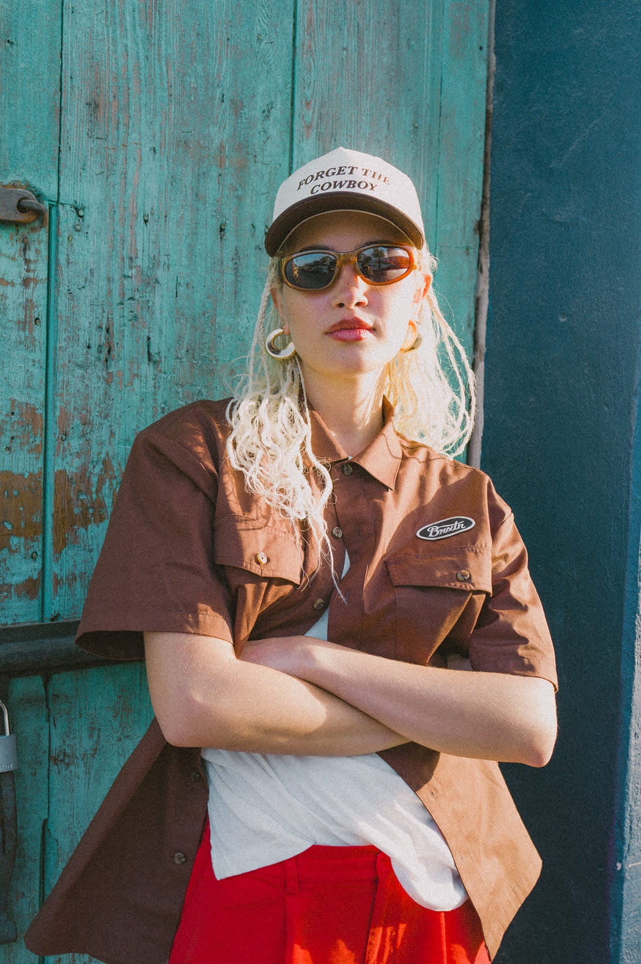 Brixton Forget The Cowboy Netplus Medium Profile Snap Back