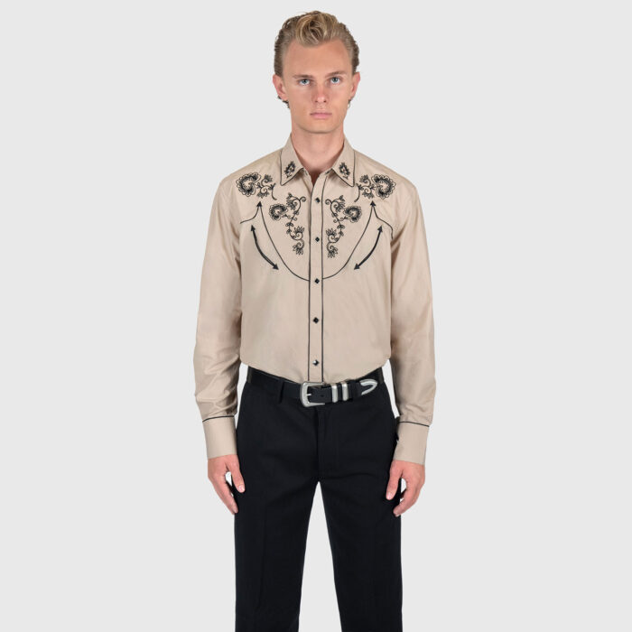 Hudson Embroidered Long Sleeve Western Shirt