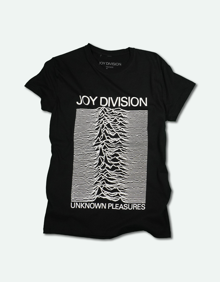 Joy Division Unknown Pleasure Cover Black Tee