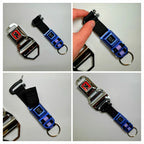 Chrome Mini Buckle Key Chain - Chromium