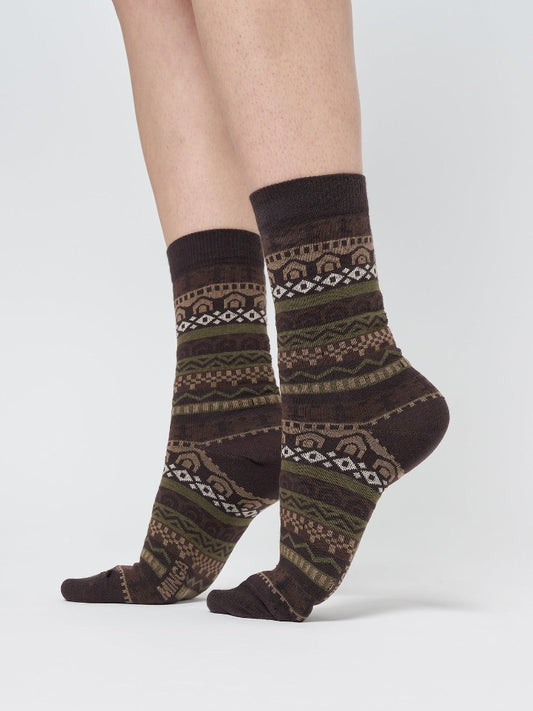 Women's Grandma Jacquard Knit Socks