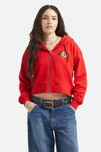 Brixton Women's Trophy Horse Cropped Zip Hoodie