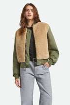 Brixton Women's Sherpa Surplus Bomber Jacket