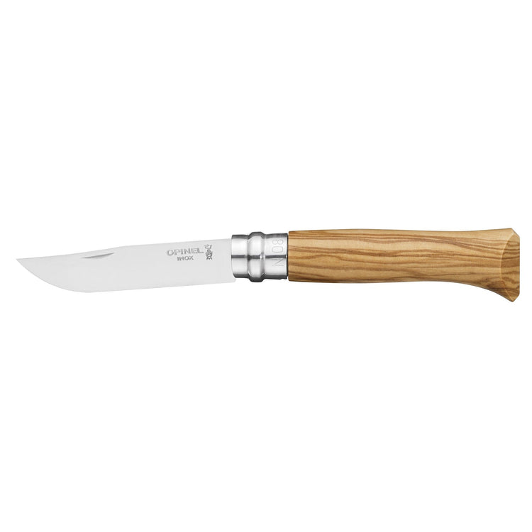 Opinel No.08 Stainless Steel Folding Knife - Olive