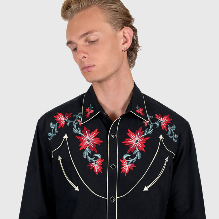 Parsons Embroidered Long Sleeve Western Shirt