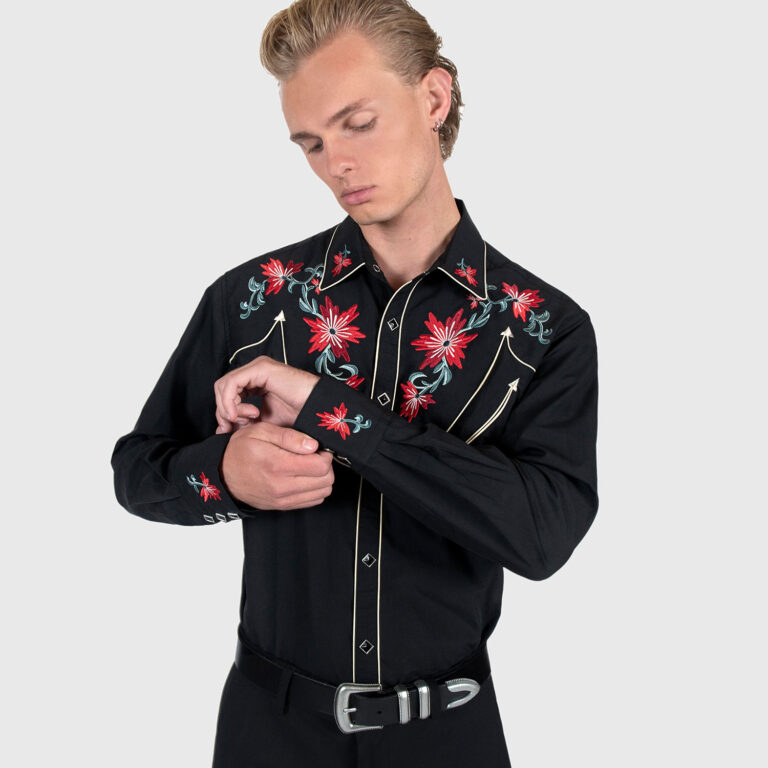 Parsons Embroidered Long Sleeve Western Shirt