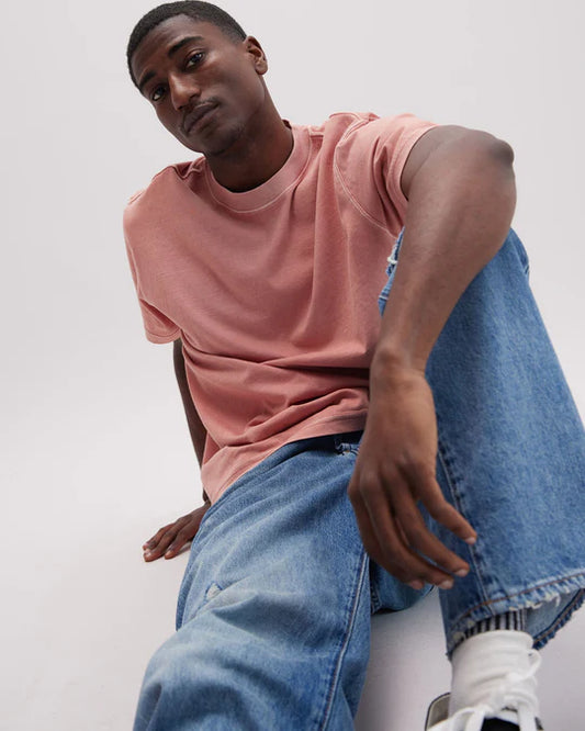 Men's Relaxed S/S Tee - Pink Sands