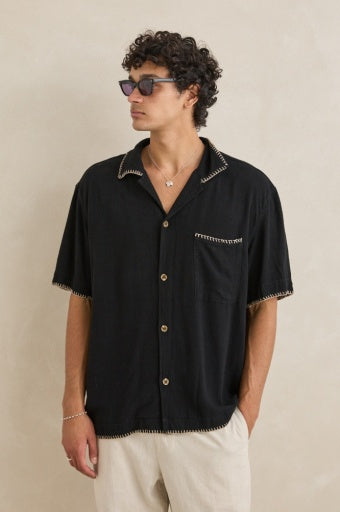 Men's Relaxed Whip Stitch Short Sleeve Shirt