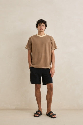 Men's Contrast Vintage Terry Short Sleeve Tee