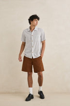 Men's Seersucker Stripe Short Sleeve Shirt