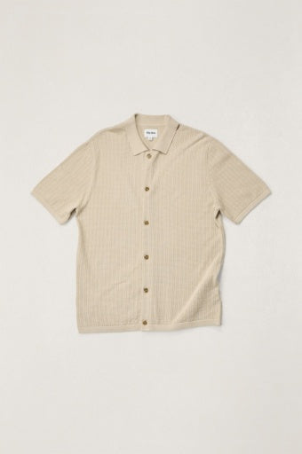 Men's Textured Knit Short Sleeve Shirt