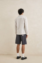 Men's Striped Linen Long Sleeve Shirt