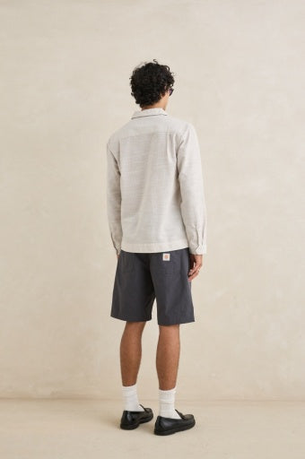 Men's Striped Linen Long Sleeve Shirt