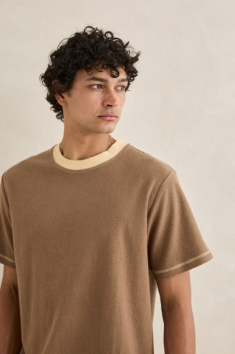 Men's Contrast Vintage Terry Short Sleeve Tee