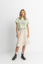 Women's Jyoti Tiered Midi Skirt - Natural