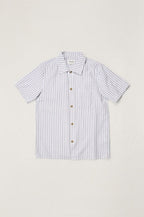 Men's Seersucker Stripe Short Sleeve Shirt