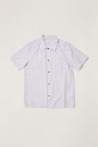 Men's Seersucker Stripe Short Sleeve Shirt