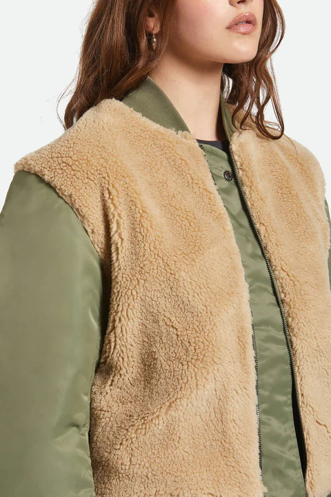 Brixton Women's Sherpa Surplus Bomber Jacket
