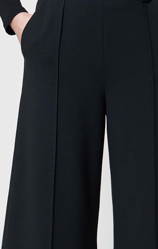 Women's Echo Crepe Full Length Trouser - Blackout