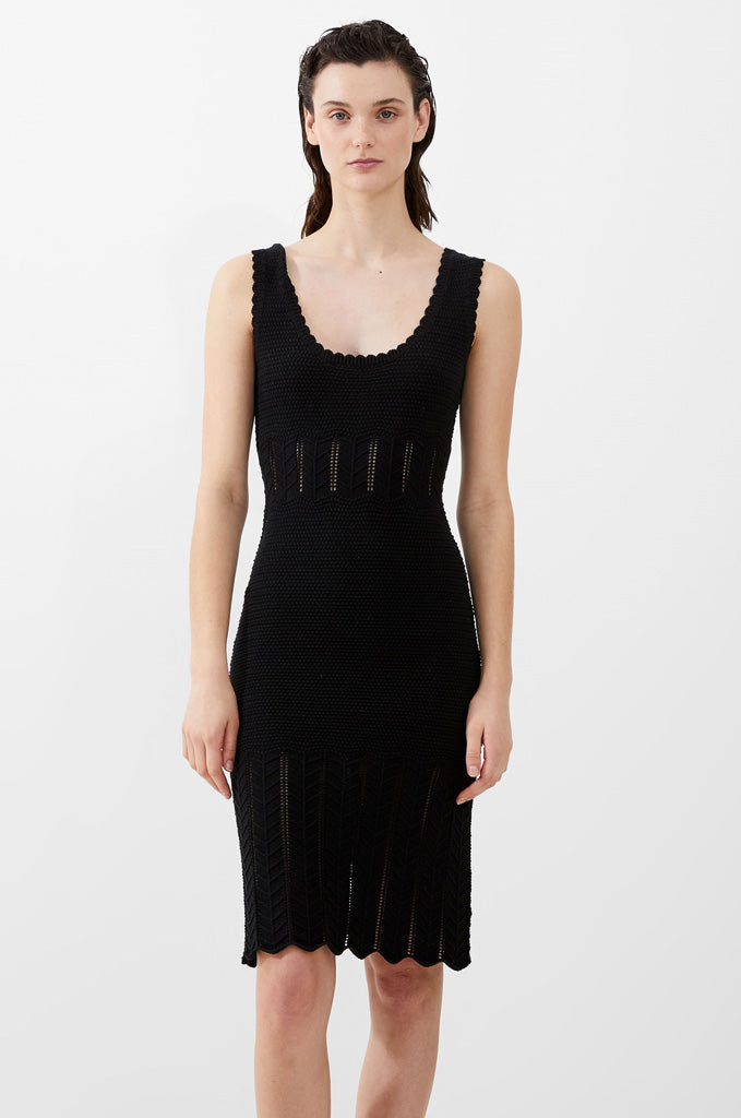 Women's Nellis Cotton Crochet Dress - Black