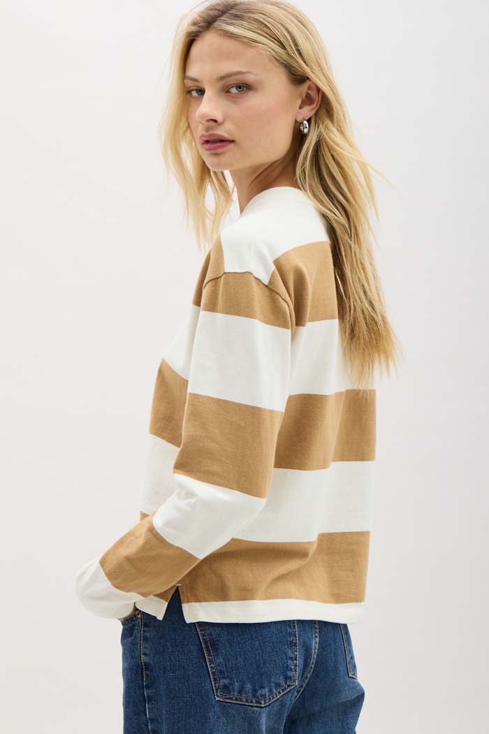 Women's Beefy Stripe Cotton Pullover