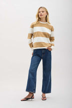 Women's Beefy Stripe Cotton Pullover