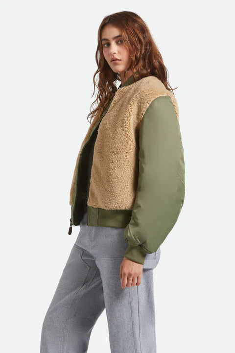 Brixton Women's Sherpa Surplus Bomber Jacket