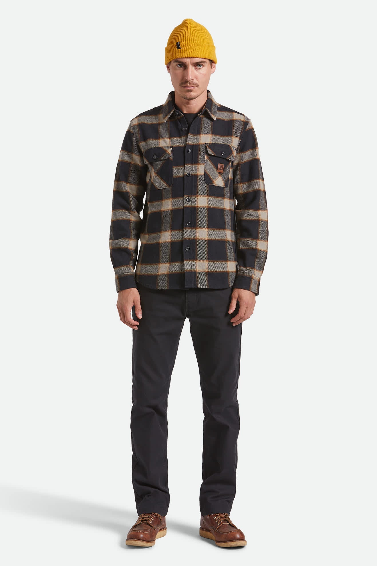 Brixton Men's Bowery Heavyweight Long Sleeve Flannel