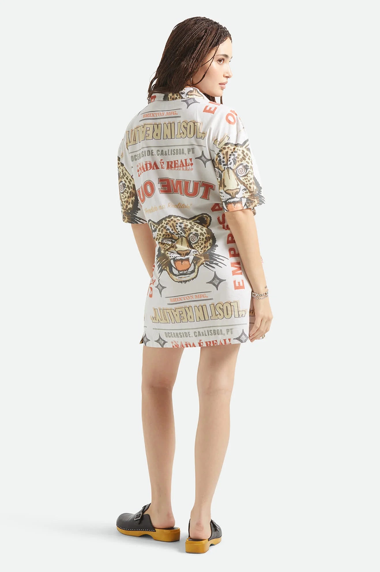 Brixton Women's The Cinch Button Down Short Sleeve Dress