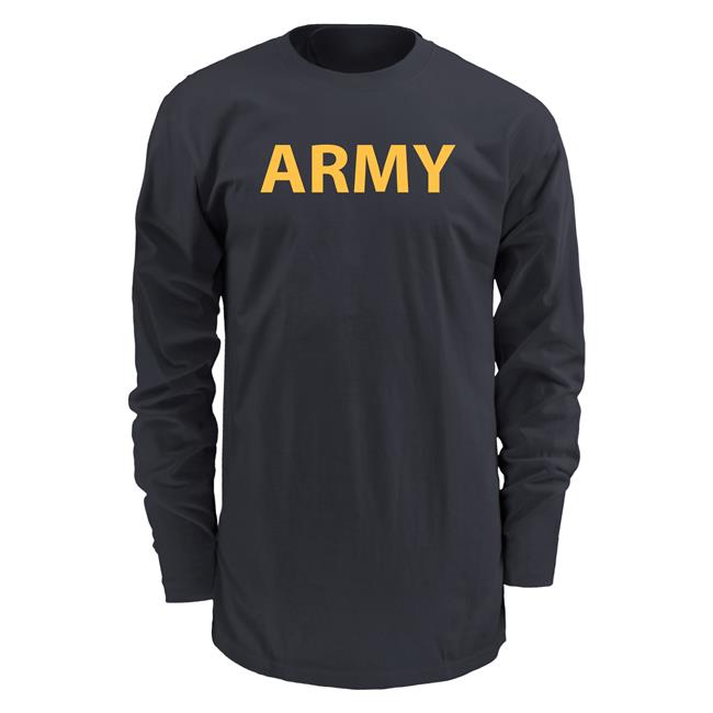 SOFFE ARMY PT LS T-SHIRT - BLACK