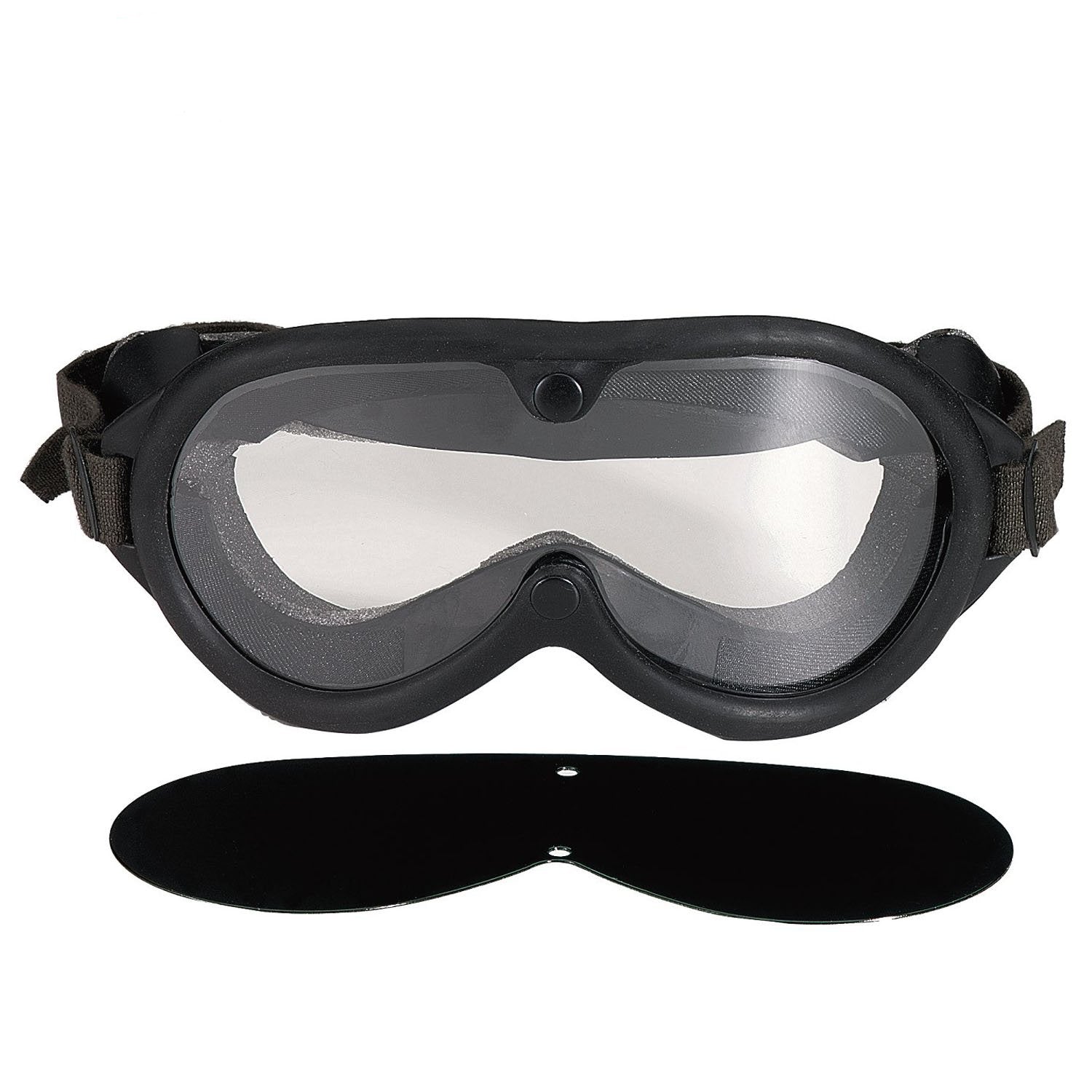 G.I. TYPE SUN, WIND & DUST GOGGLES - BLACK