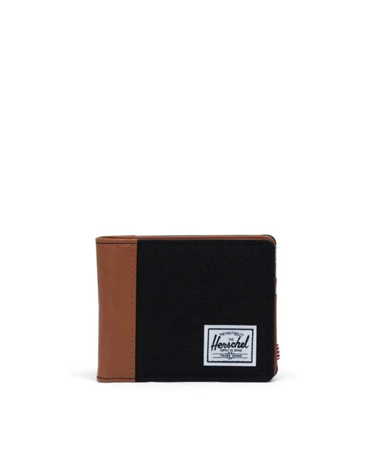 Herschel Hank II Wallet - Black / Tan (RFID)