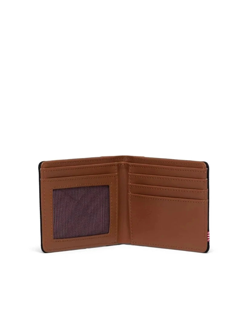 Herschel Hank II Wallet - Black / Tan (RFID)