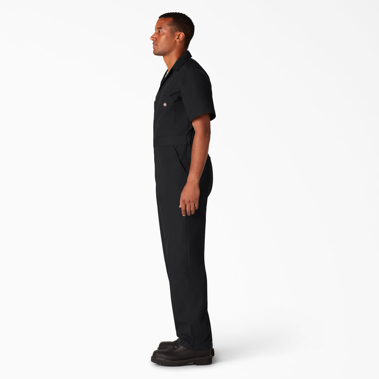Men's Dickies Short Sleeve Coveralls - Black