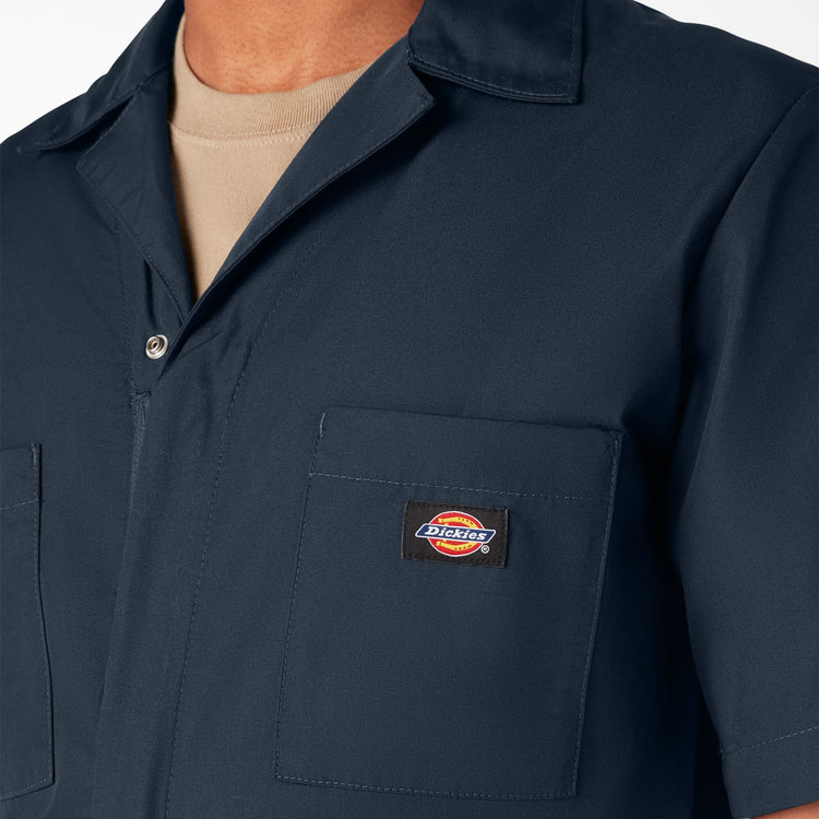 Men's Dickies Short Sleeve Coveralls - Navy