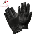 Cold Weather Leather Police Gloves - Black
