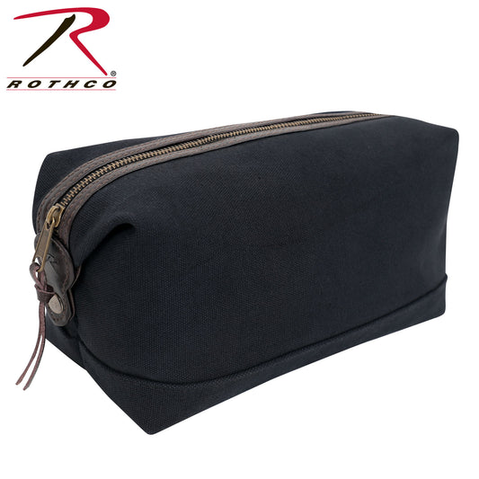 Rothco Canvas & Leather Travel Kit - Black