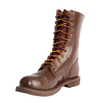 LEATHER JUMP BOOT - BROWN