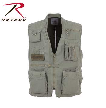 ROTHCO DELUXE SAFARI OUTBACK VEST - OLIVE DRAB