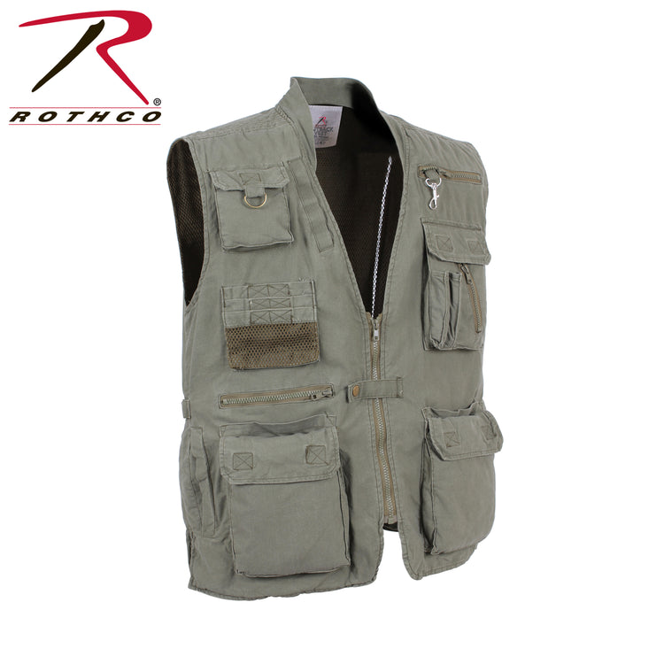 ROTHCO DELUXE SAFARI OUTBACK VEST - OLIVE DRAB