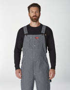 Men's Dickies Striped Bib Overalls 83297 - Blue Hickory Stripe