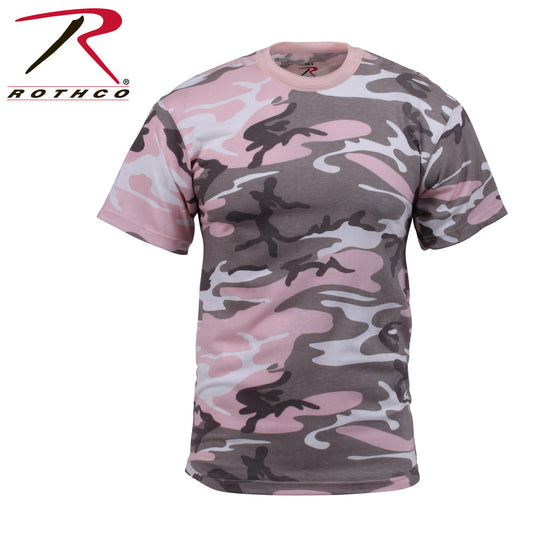 MEN'S COLORED CAMO T-SHIRT - SUBDUED PINK CAMO