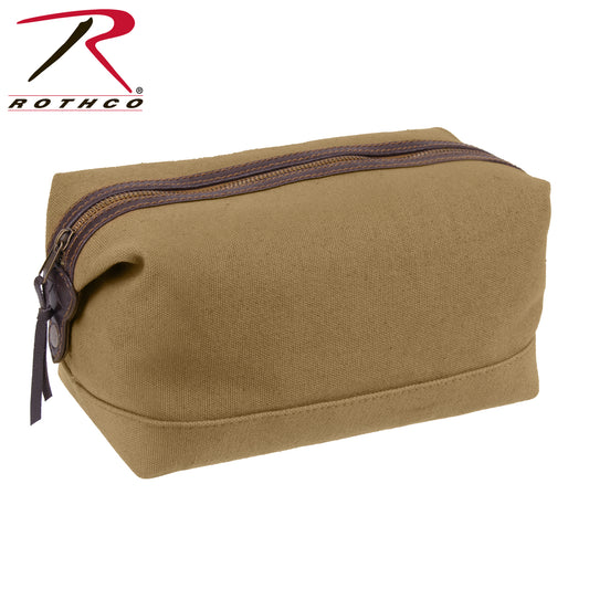 Rothco Canvas & Leather Travel Kit - Coyote Brown