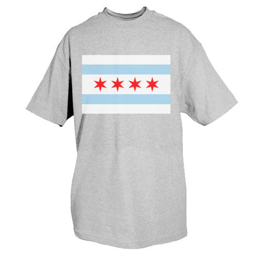 CHICAGO FLAG TEE SHIRT - GREY