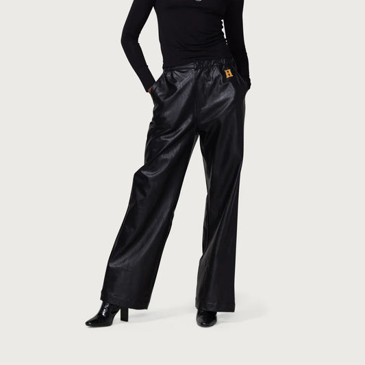 Women's Vegan Leather Pant - Black