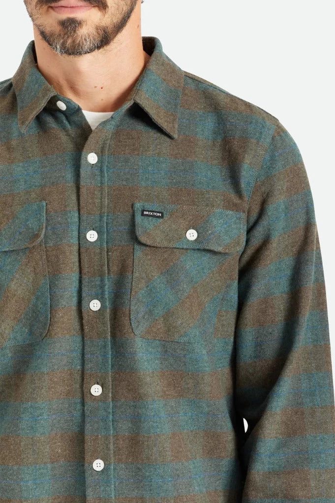Men's Bowery L/S Flannel - Ocean