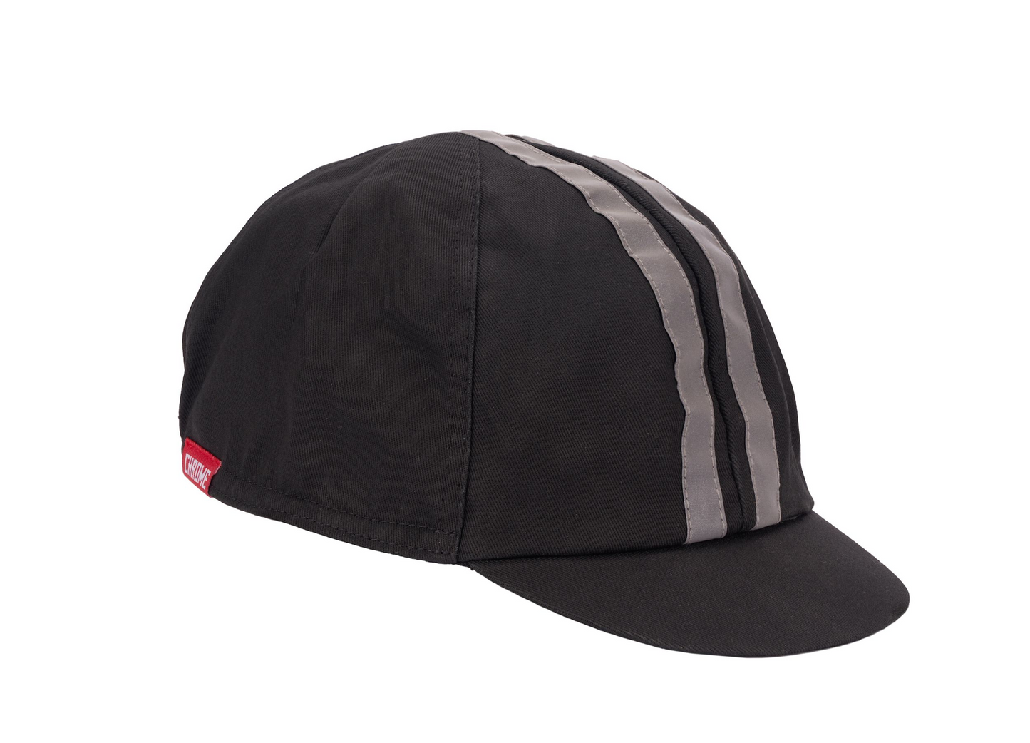 Chrome Cycling Cap - Reflective Black