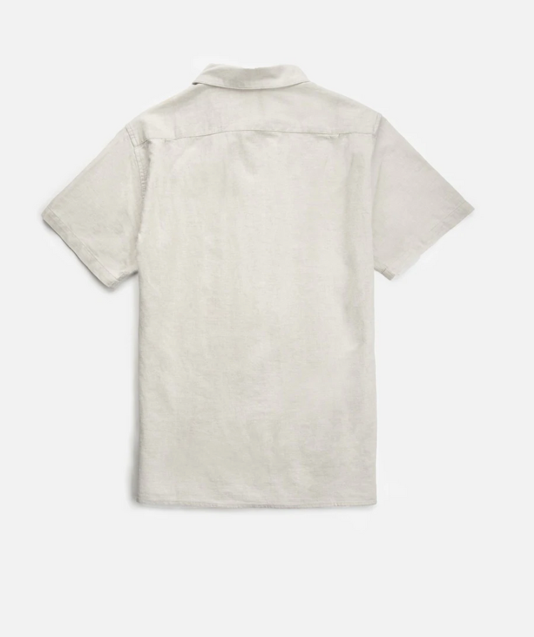 Men's Classic Linen Short Sleeve Shirt - Sand