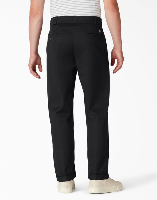 Dickies Men's Regular Fit Twill Cuffed Pants WPR05 - Black